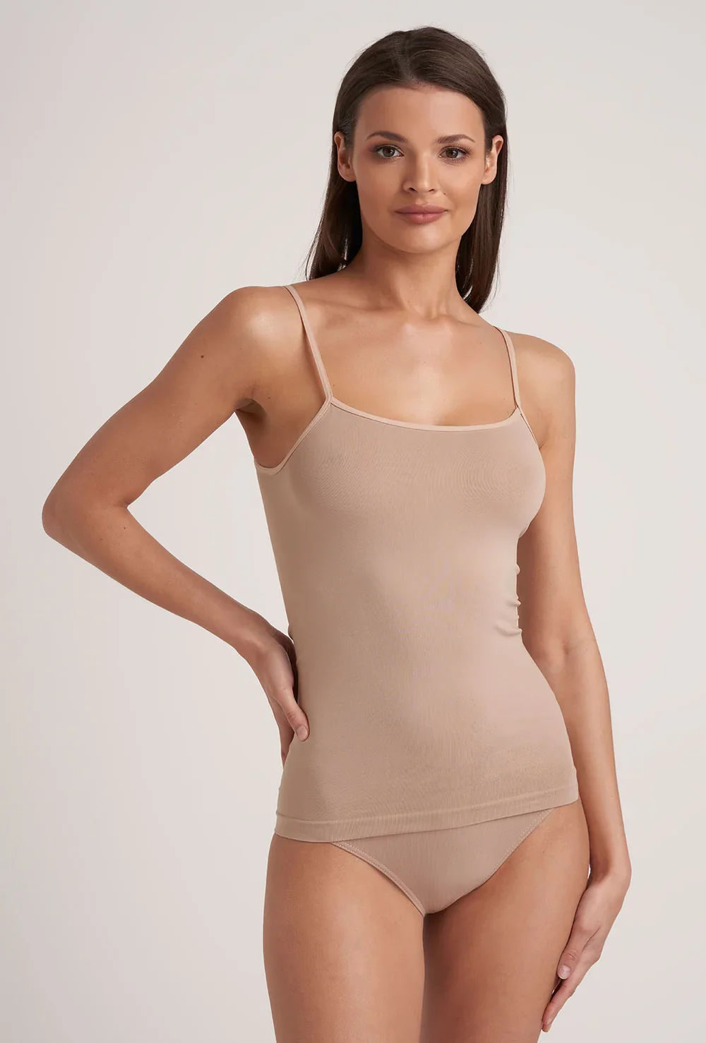 2-pak koszulek na cienkich ramiączkach Camisole Q-Eko - Image 2