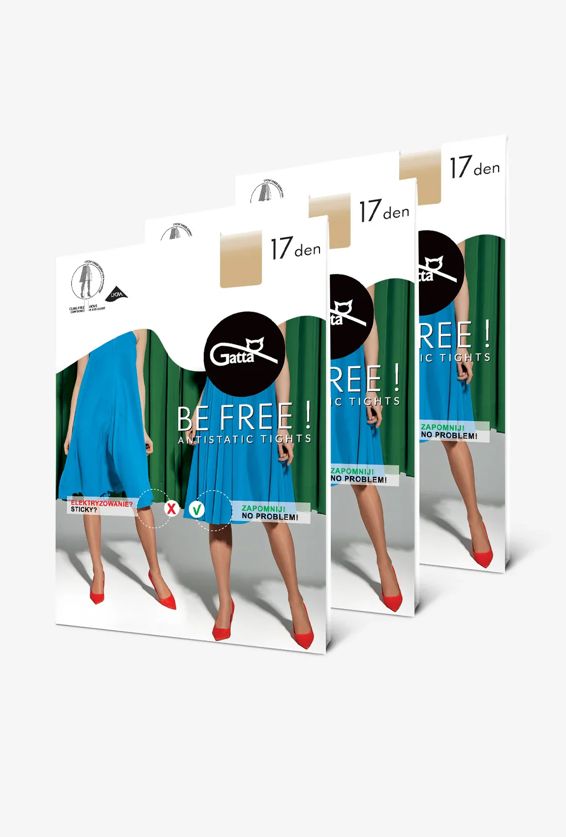 3-pak rajstop Be Free