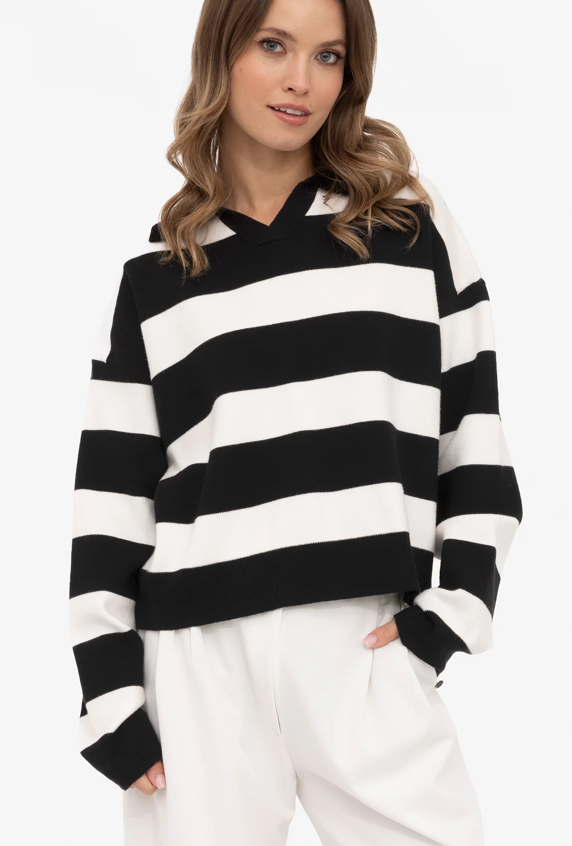 Sweter w paski Polo
