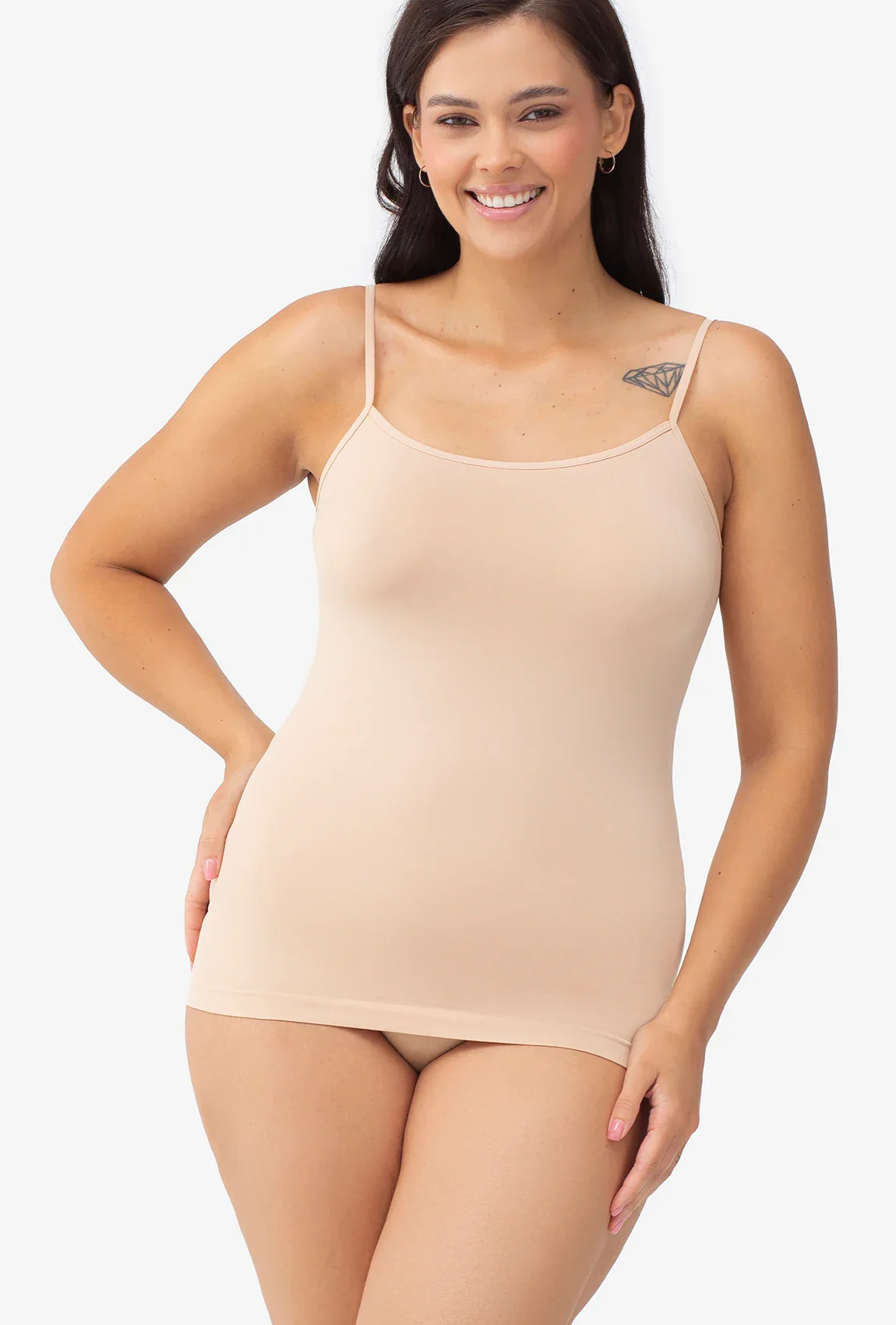 Top bezszwowy na cienkich ramiączkach Camisole - Image 6