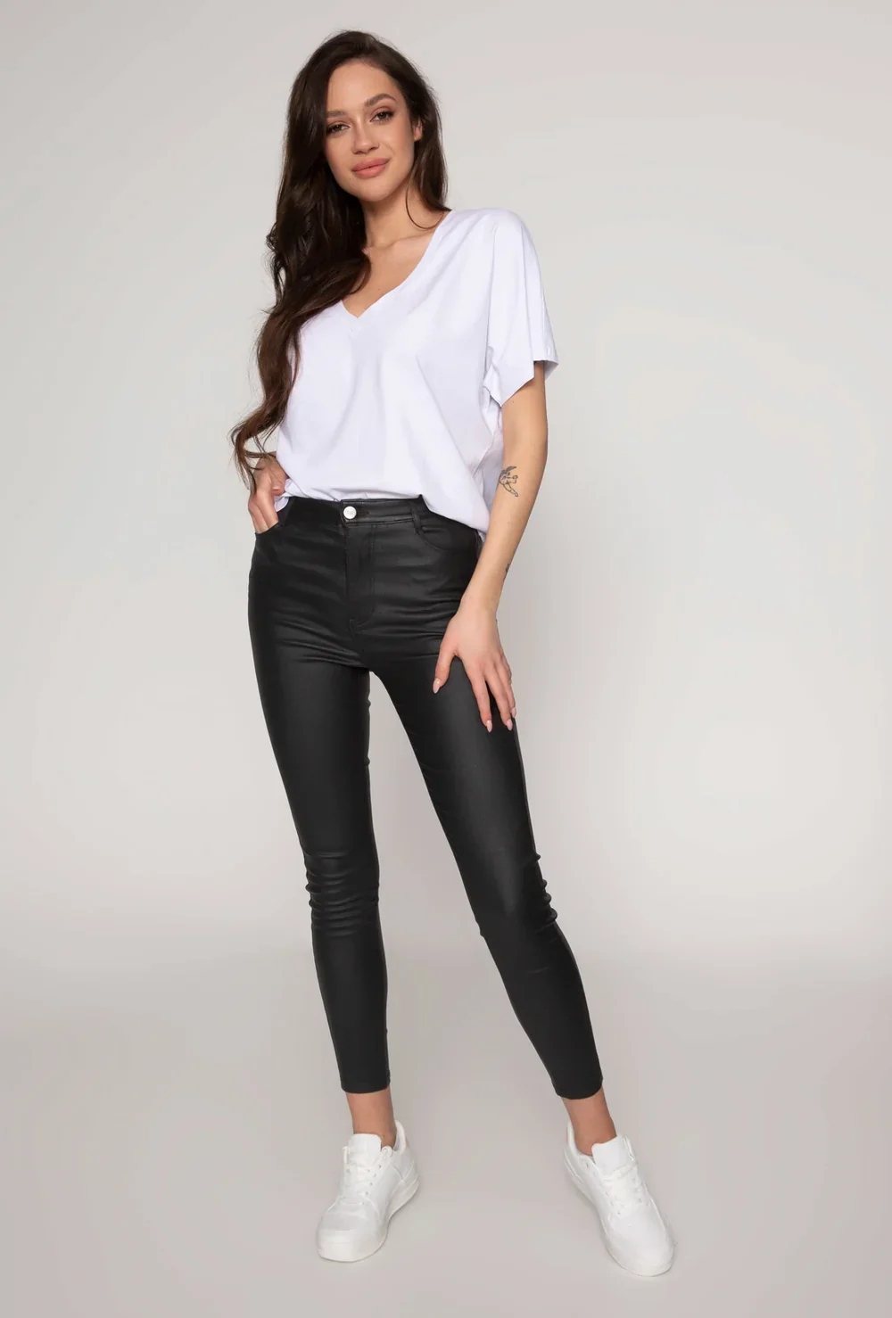 Woskowane spodnie Glam Shine - Image 5